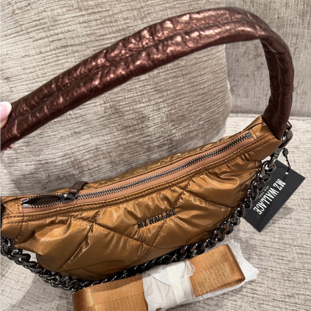 MZ Wallace Quilted Bowery Shoulder Bag
Tiger Eye Pearl, NWT ⭐️RARE ⭐️ - Picture 12 of 16